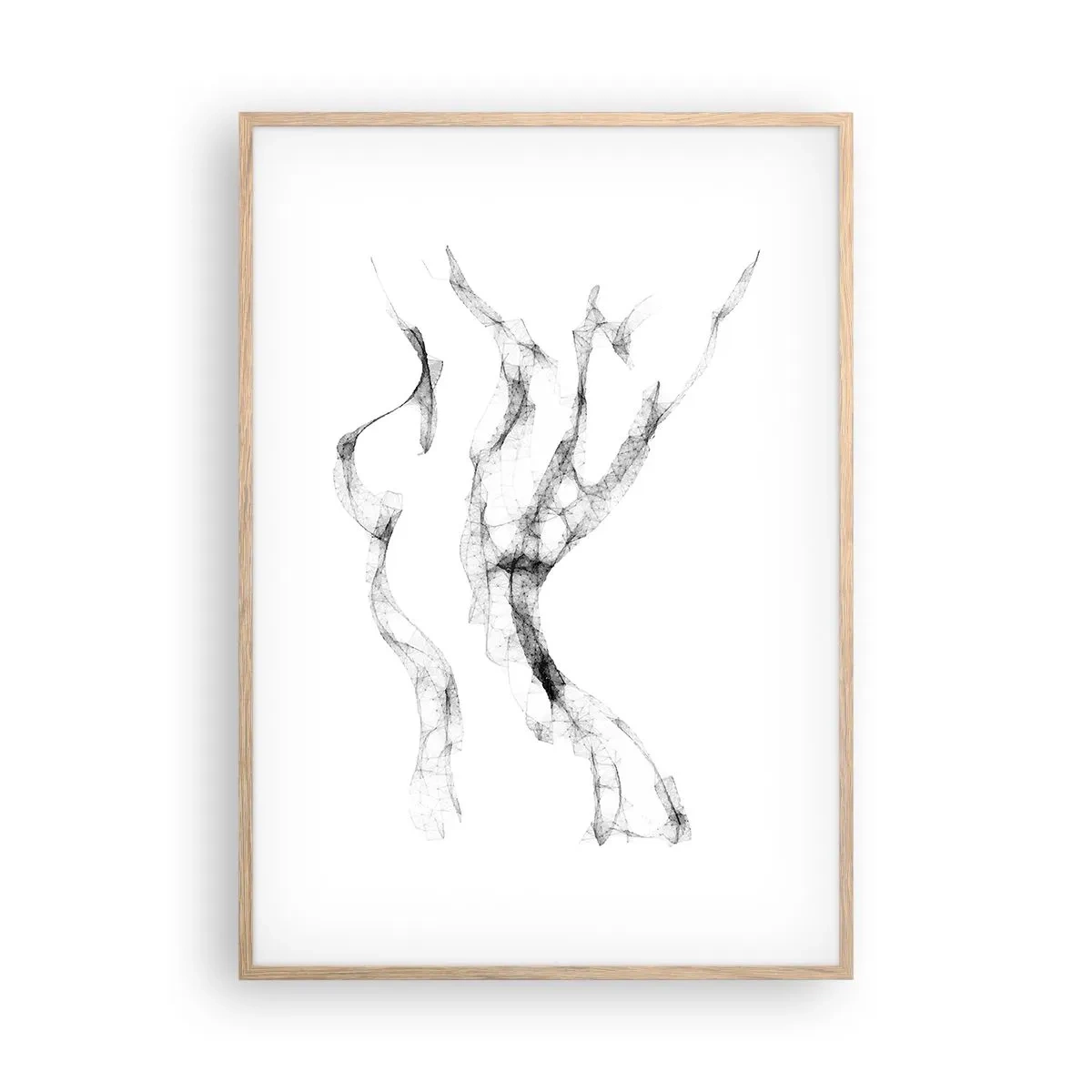 Poster in einem Rahmen aus heller Eiche - Schön und stark - 70x100 cm