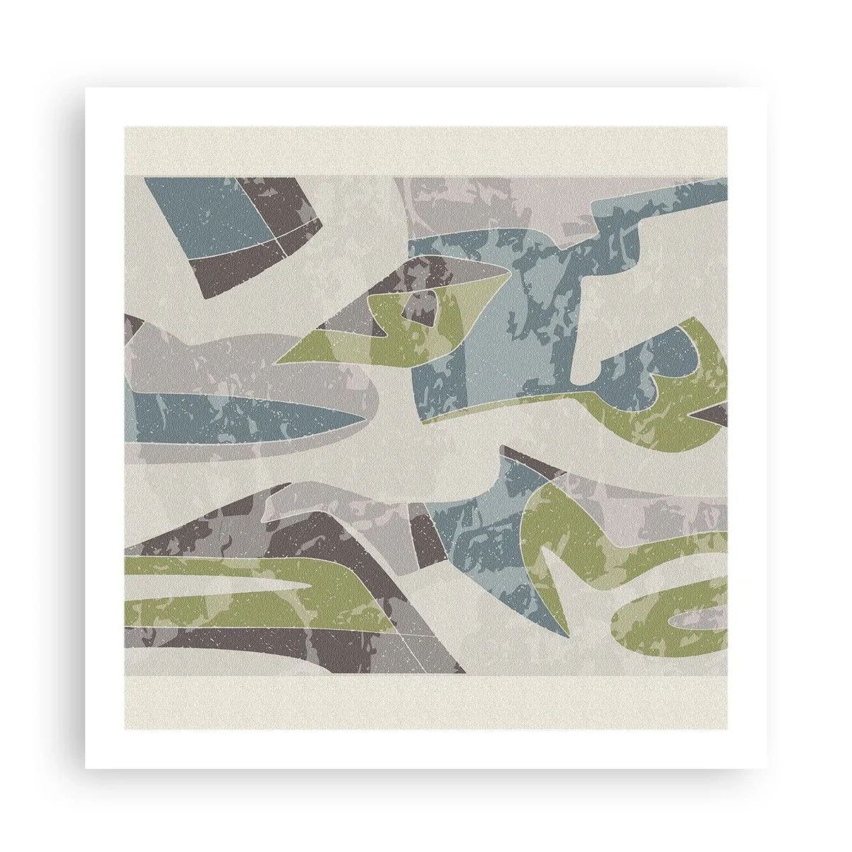 Poster - Komposition hinter dem Glas - 60x60 cm