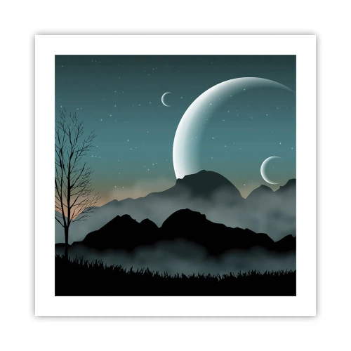 Poster - Karneval in der Sternenacht - 50x50 cm