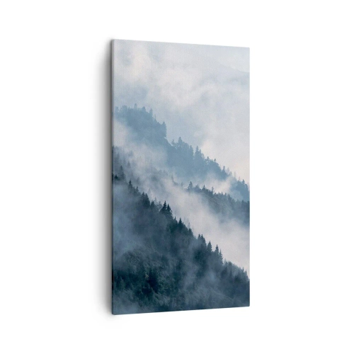 Bild auf Leinwand - Leinwandbild - Mystik der Berge - 45x80 cm