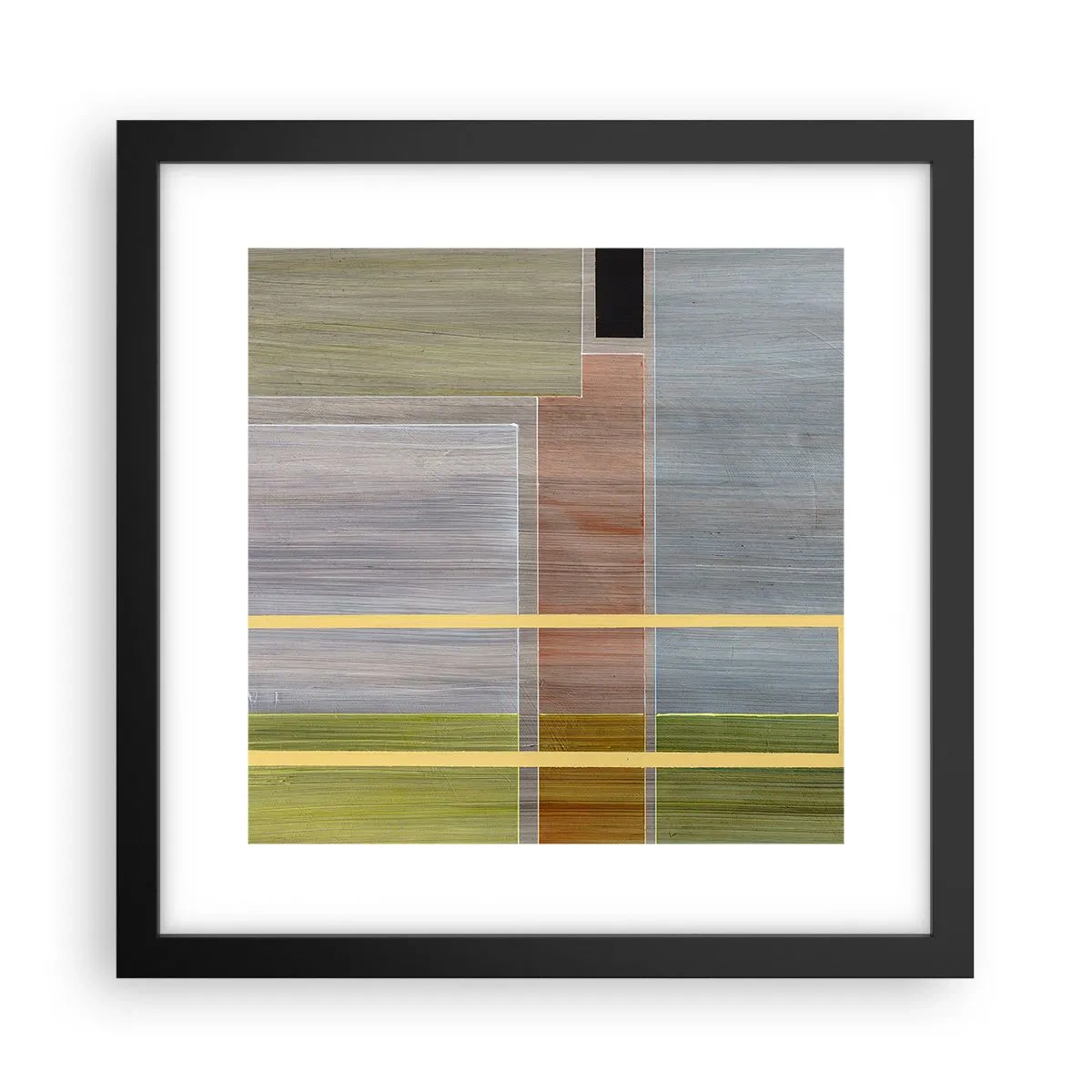 Poster in einem schwarzem Rahmen - Einfach und ruhig - 30x30 cm