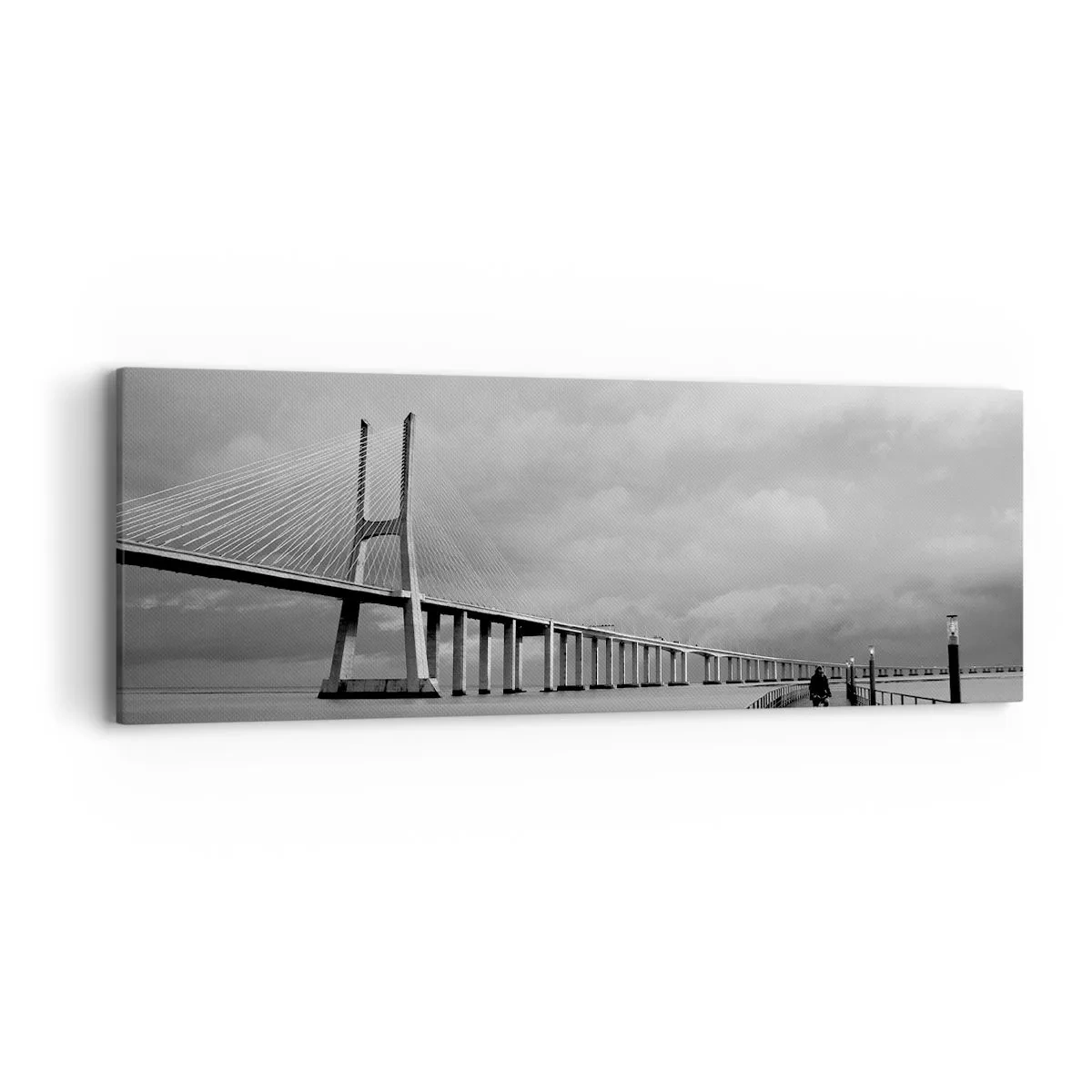 Bild auf Leinwand - Leinwandbild - Jedem das Verdiente - 90x30 cm