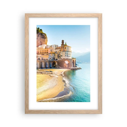 Poster in einem Rahmen aus heller Eiche - Die Stadt ist unglaublich - 30x40 cm