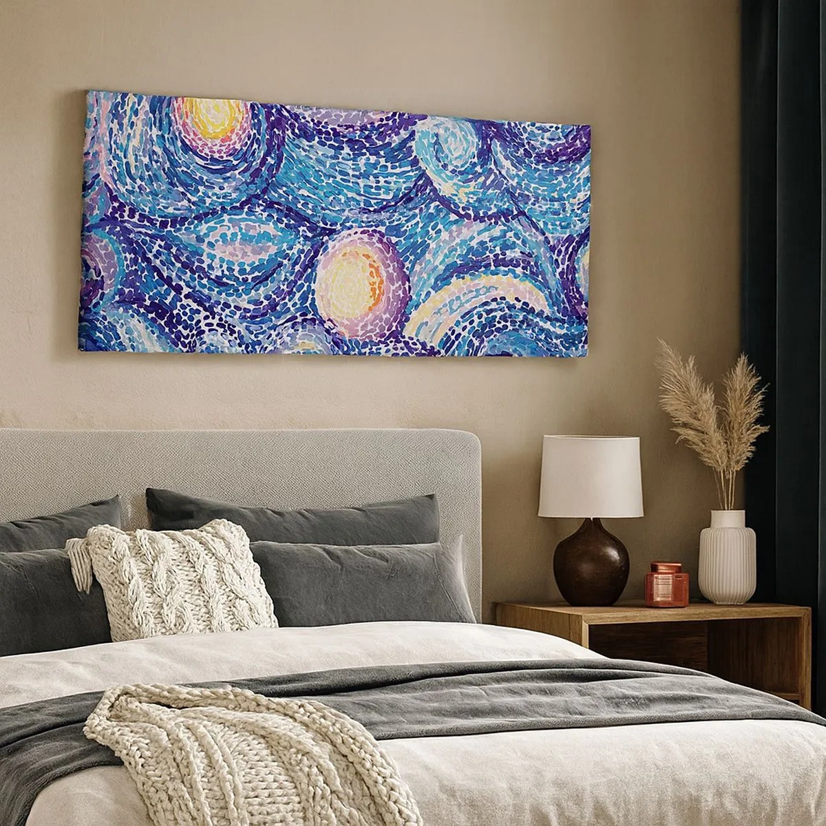 Bild auf Leinwand - Leinwandbild - Aus einem Gemälde von van Gogh - 100x40 cm