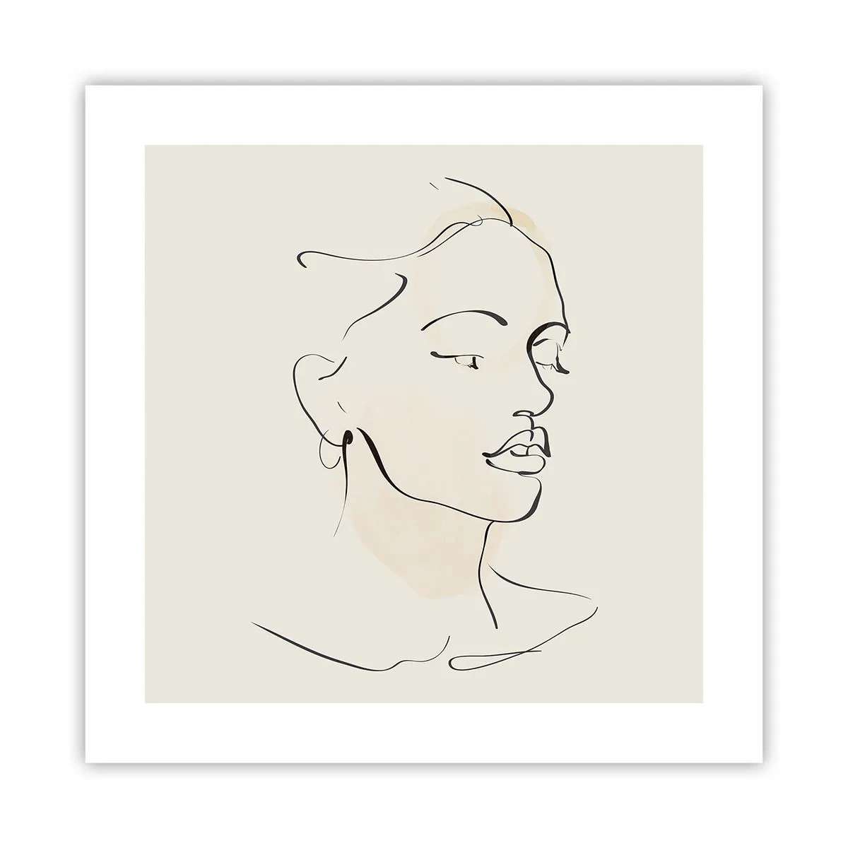 Poster - Eine bestimmte Linie - 40x40 cm