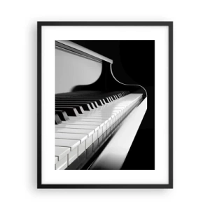 Poster in einem schwarzem Rahmen - Harmonie von Formen und Farben - 40x50 cm