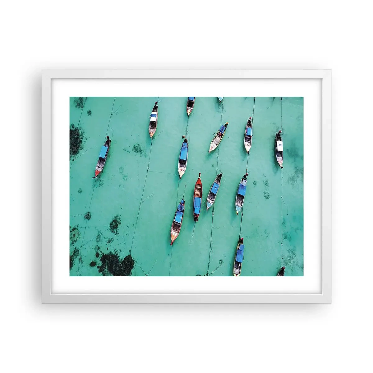 Poster in einem weißen Rahmen - In freudiger Erwartung - 50x40 cm