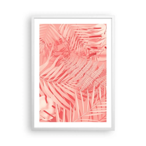 Poster in einem weißen Rahmen - Rosa Konzept - 50x70 cm
