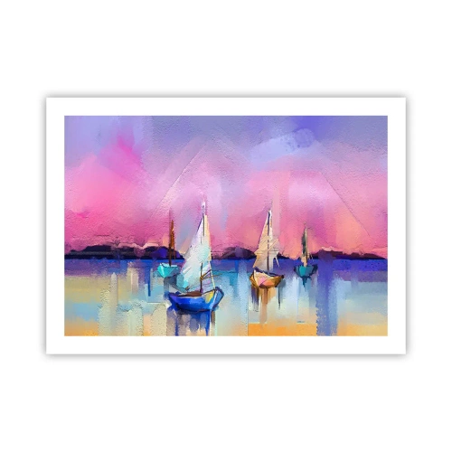 Poster - Richtung: breites Wasser - 70x50 cm