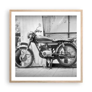 Poster in einem Rahmen aus heller Eiche - Klassik über alles - 60x60 cm