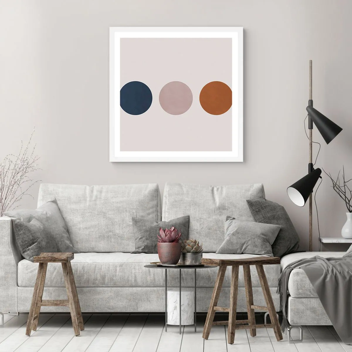 Poster in einem weißen Rahmen - Ein Symbol für Exzellenz - 40x40 cm