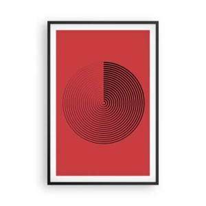 Poster in einem schwarzem Rahmen - Kreisbewegung - 61x91 cm