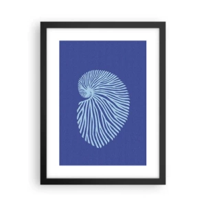 Poster in einem schwarzem Rahmen - Geburt der Muschel - 30x40 cm