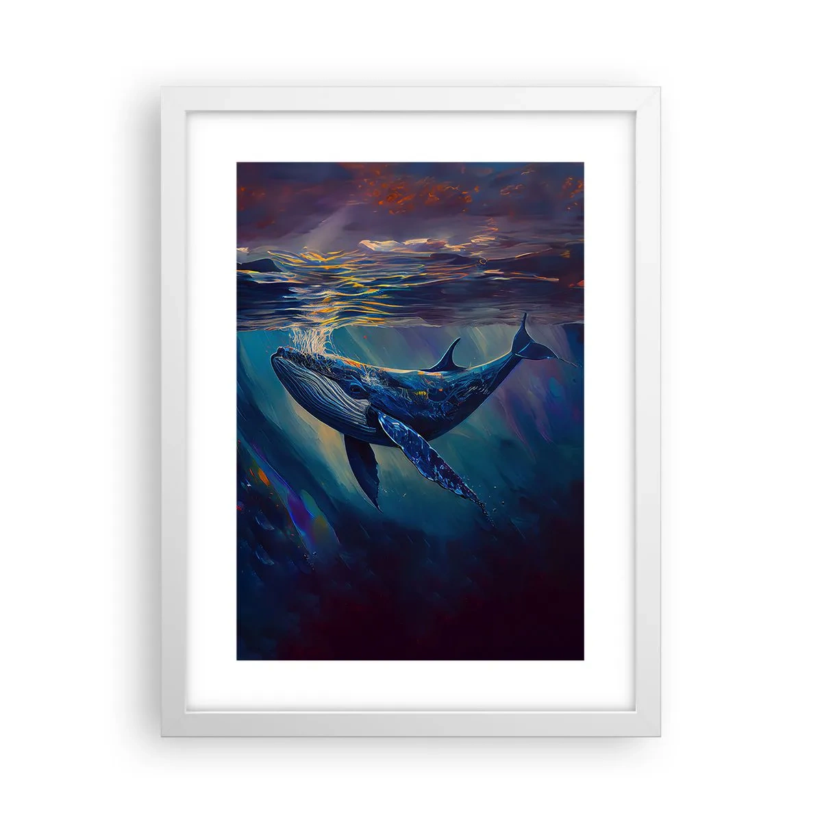 Poster in einem weißen Rahmen - Willkommen in meiner Welt - 30x40 cm