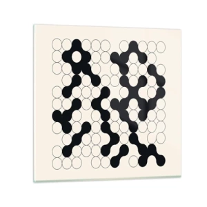 Glasbild - Bild auf glas - Chinesisches Spiel – Variation - 60x60 cm