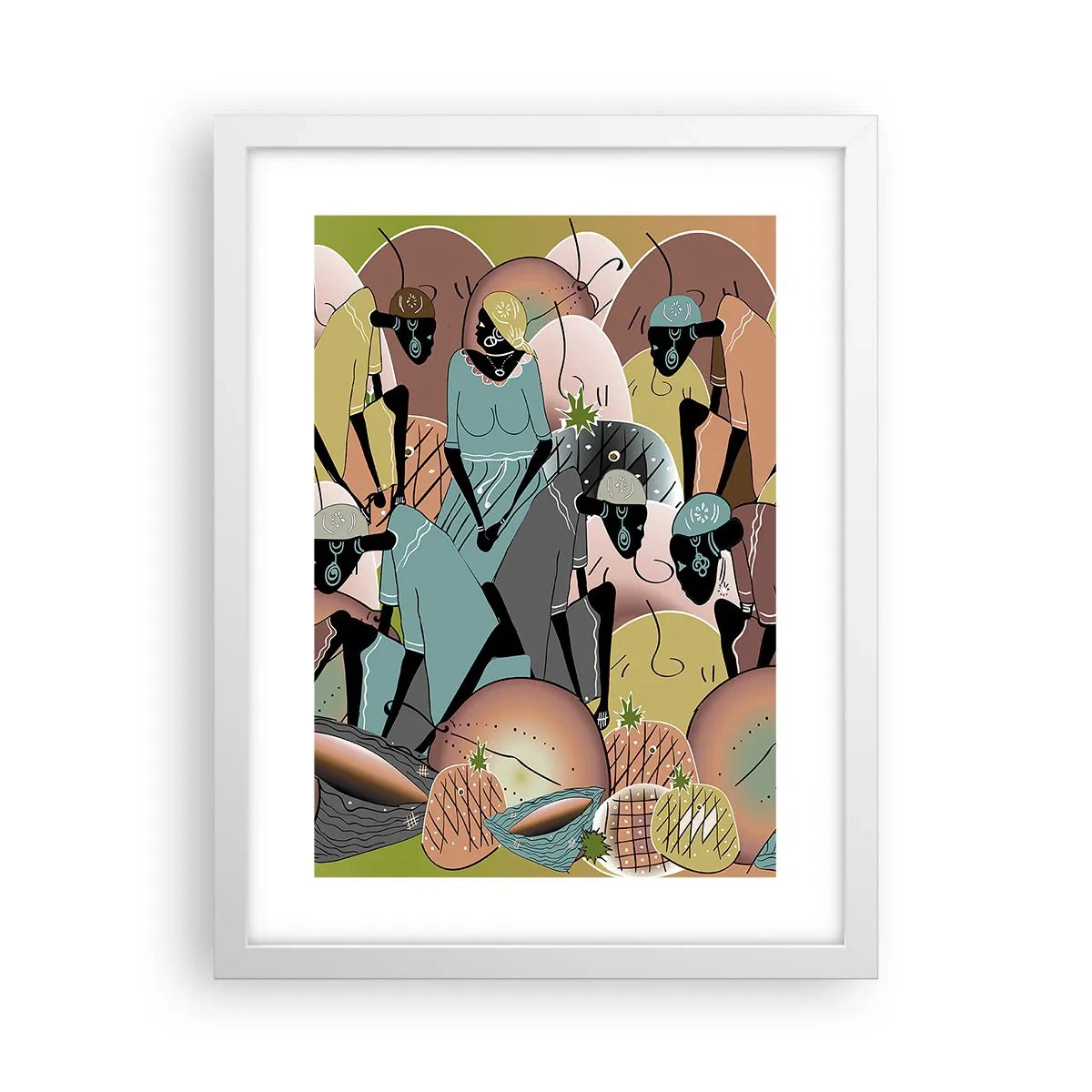 Poster in einem weißen Rahmen - Ein toller Urlaub steht bevor - 30x40 cm