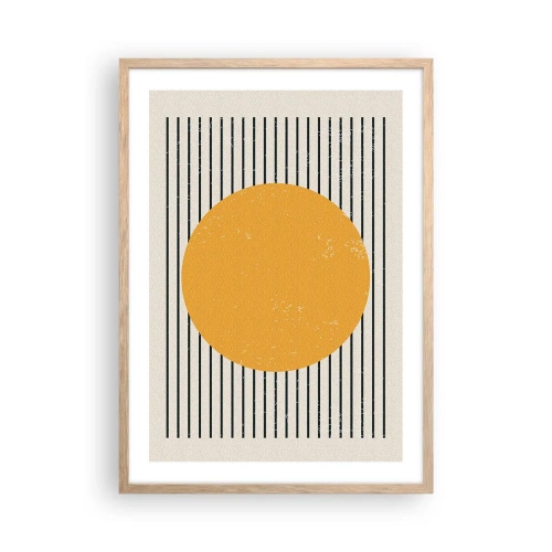 Poster in einem Rahmen aus heller Eiche - Die Kraft der Einfachheit - 50x70 cm