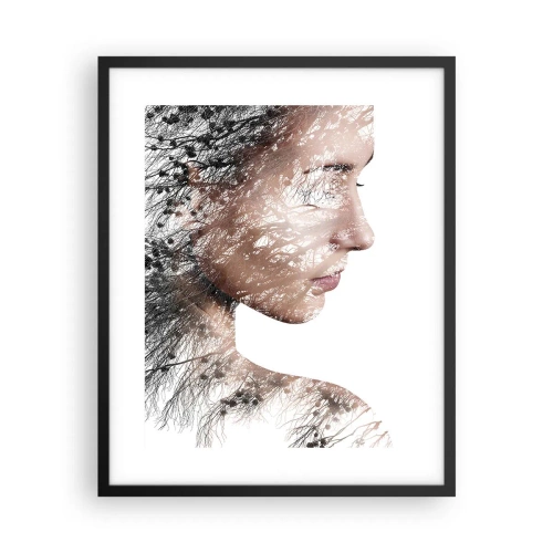 Poster in einem schwarzem Rahmen - Der Geist des Waldes - 40x50 cm