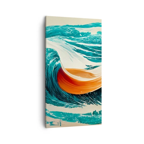 Bild auf Leinwand - Leinwandbild - Traum eines Surfers - 45x80 cm