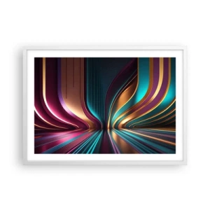 Poster in einem weißen Rahmen - Architektur des Lichts - 70x50 cm