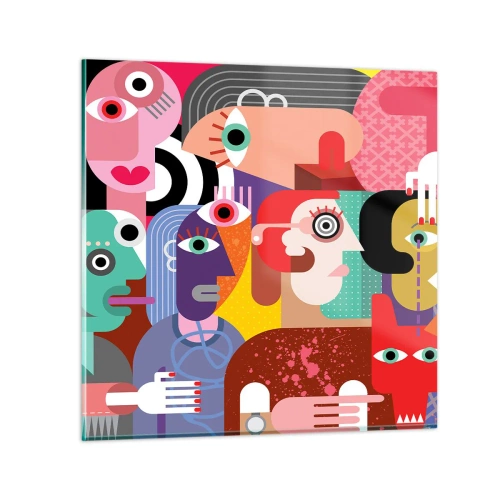 Glasbild - Bild auf glas - Wir sind von Herrn Picasso - 70x70 cm