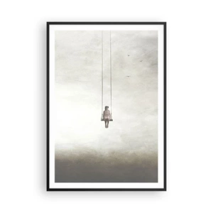 Poster in einem schwarzem Rahmen - Ein Kind in uns - 70x100 cm