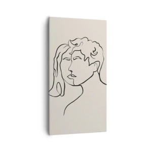 Bild auf Leinwand - Leinwandbild - Und es wurde Einheit - 55x100 cm