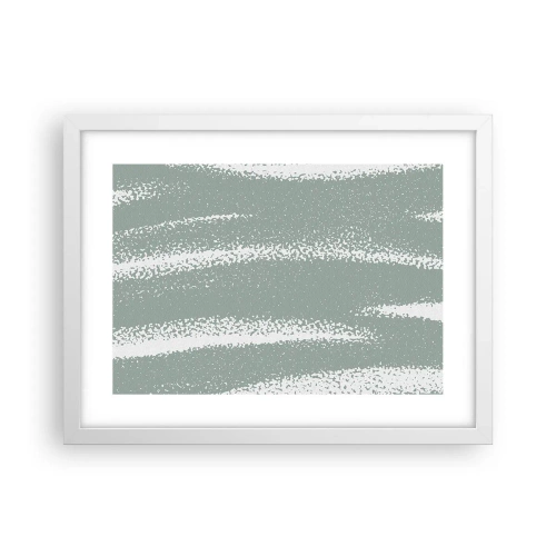 Poster in einem weißen Rahmen - Abstraktion im Winterklima - 40x30 cm