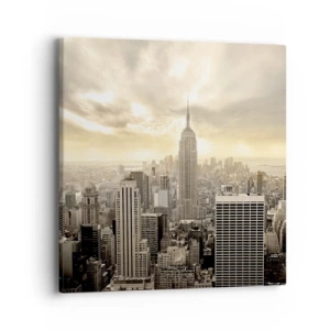 Bild auf Leinwand - Leinwandbild - New York aus Grau - 40x40 cm
