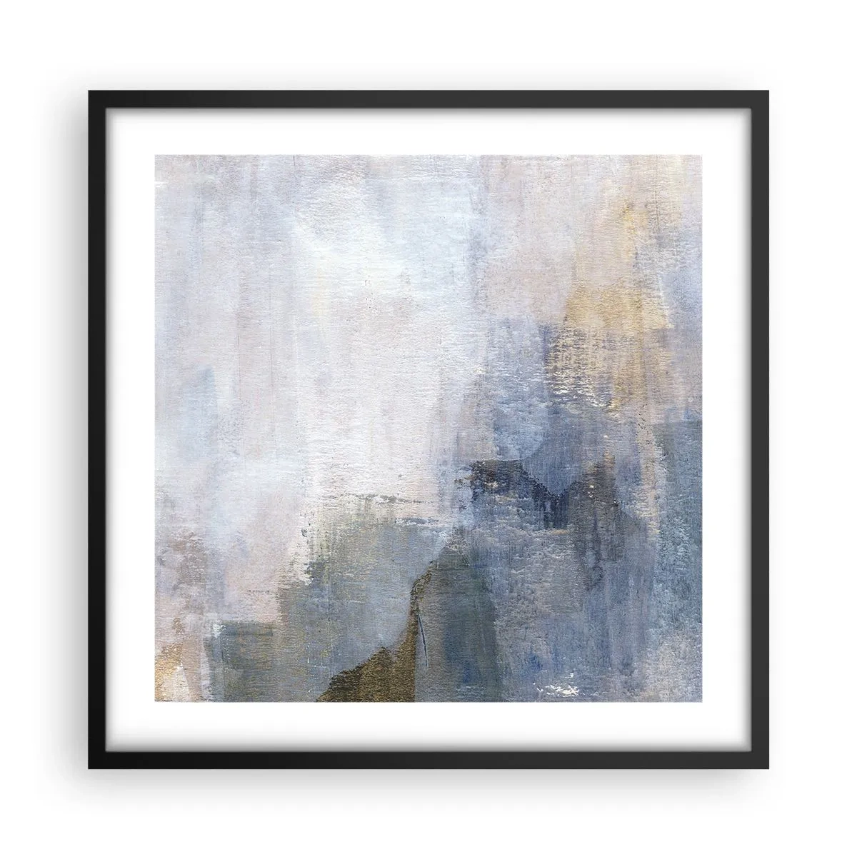 Poster in einem schwarzem Rahmen - Farbtöne und Akkorde - 50x50 cm