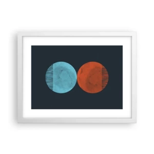 Poster in einem weißen Rahmen - Nur Geometrie? - 40x30 cm