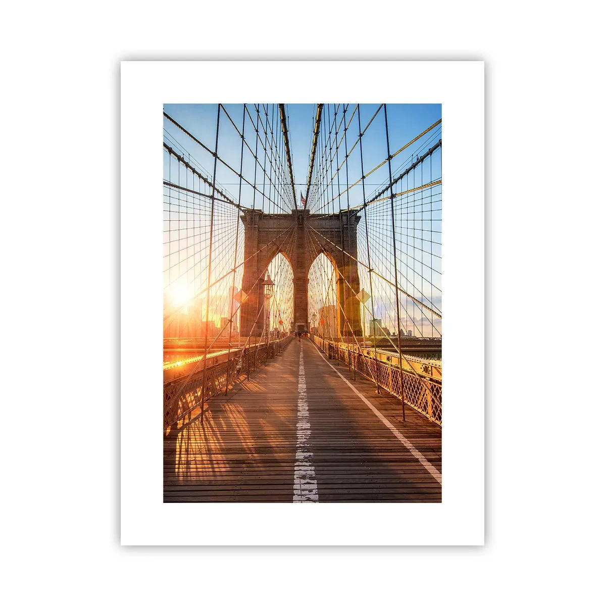 Poster - Auf der goldenen Brücke - 30x40 cm