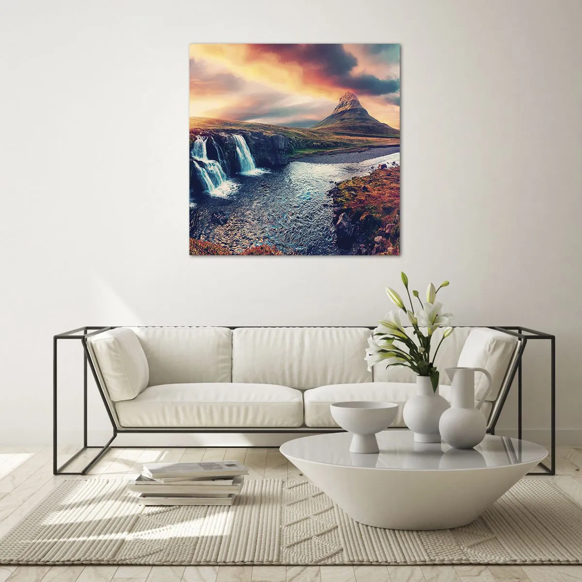 Glasbild - Bild auf glas - In der Majestät der Natur - 70x70 cm