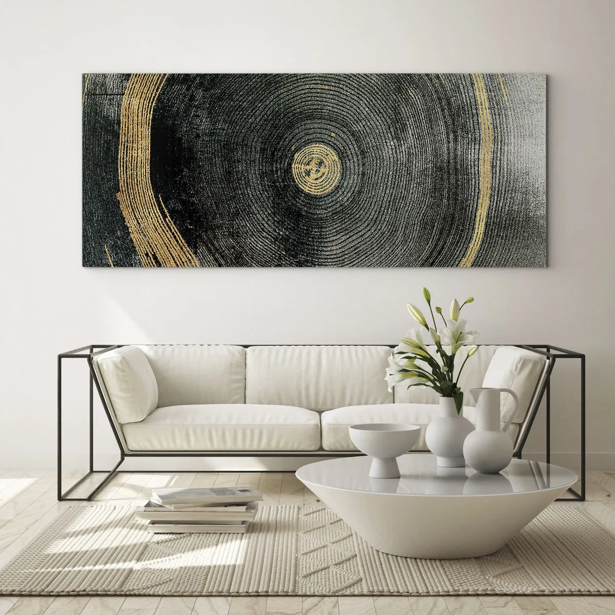 Glasbild - Bild auf glas - Veränderung und Beständigkeit - 100x40 cm