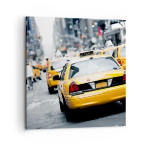 Bild auf Leinwand - Leinwandbild - Nur in dieser Stadt - 60x60 cm