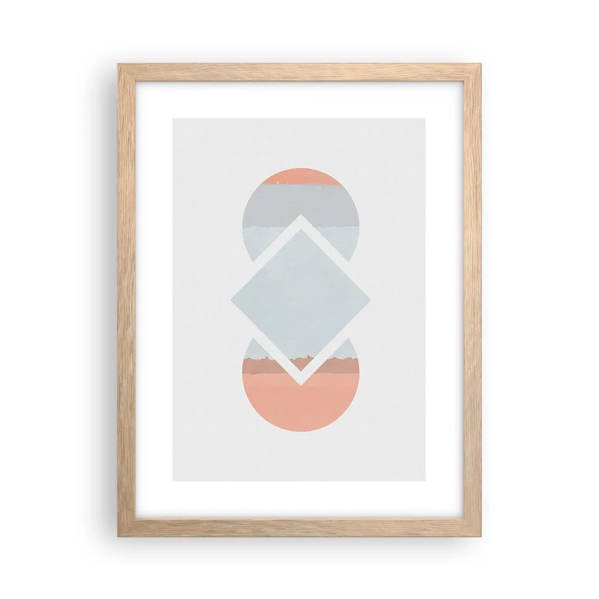 Poster in einem Rahmen aus heller Eiche - Die Situation ist klar - 30x40 cm