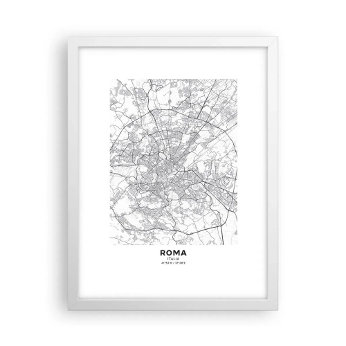 Poster in einem weißen Rahmen - Römischer Kreis - 30x40 cm