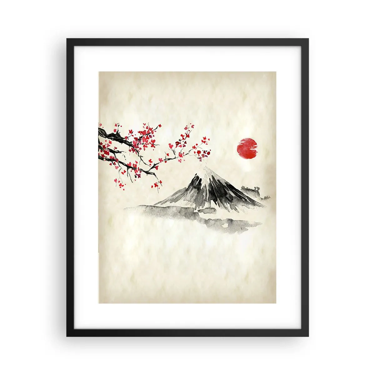 Poster in einem schwarzem Rahmen - Liebe Japan - 40x50 cm