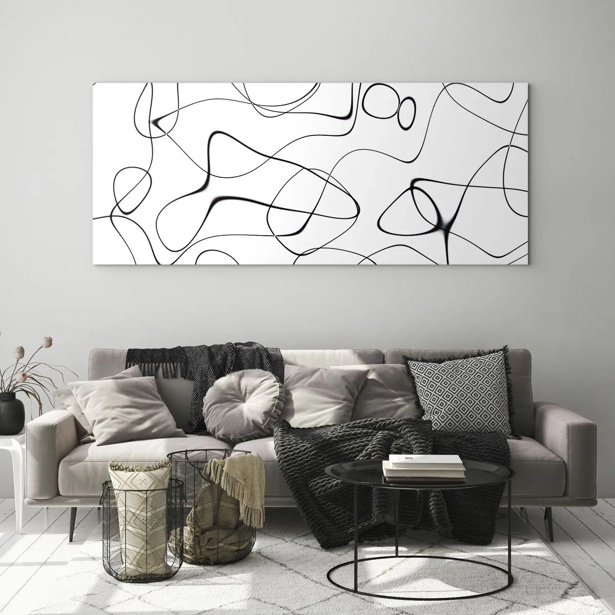 Glasbild - Bild auf glas - Lebenswege, Wechselfälle - 100x40 cm