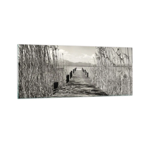 Glasbild - Bild auf glas - In der Stille des Grases - 100x40 cm