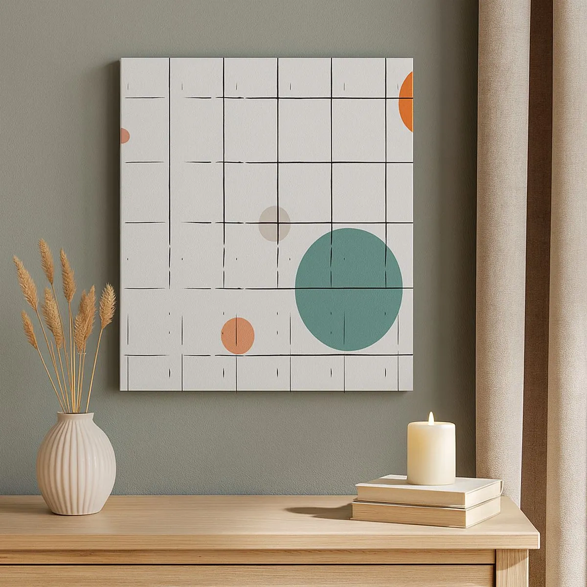 Bild auf Leinwand - Leinwandbild - Gefangen. Wir oder sie? - 30x30 cm