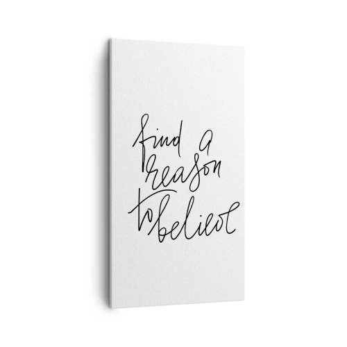 Bild auf Leinwand - Leinwandbild - Es ist möglich - 45x80 cm