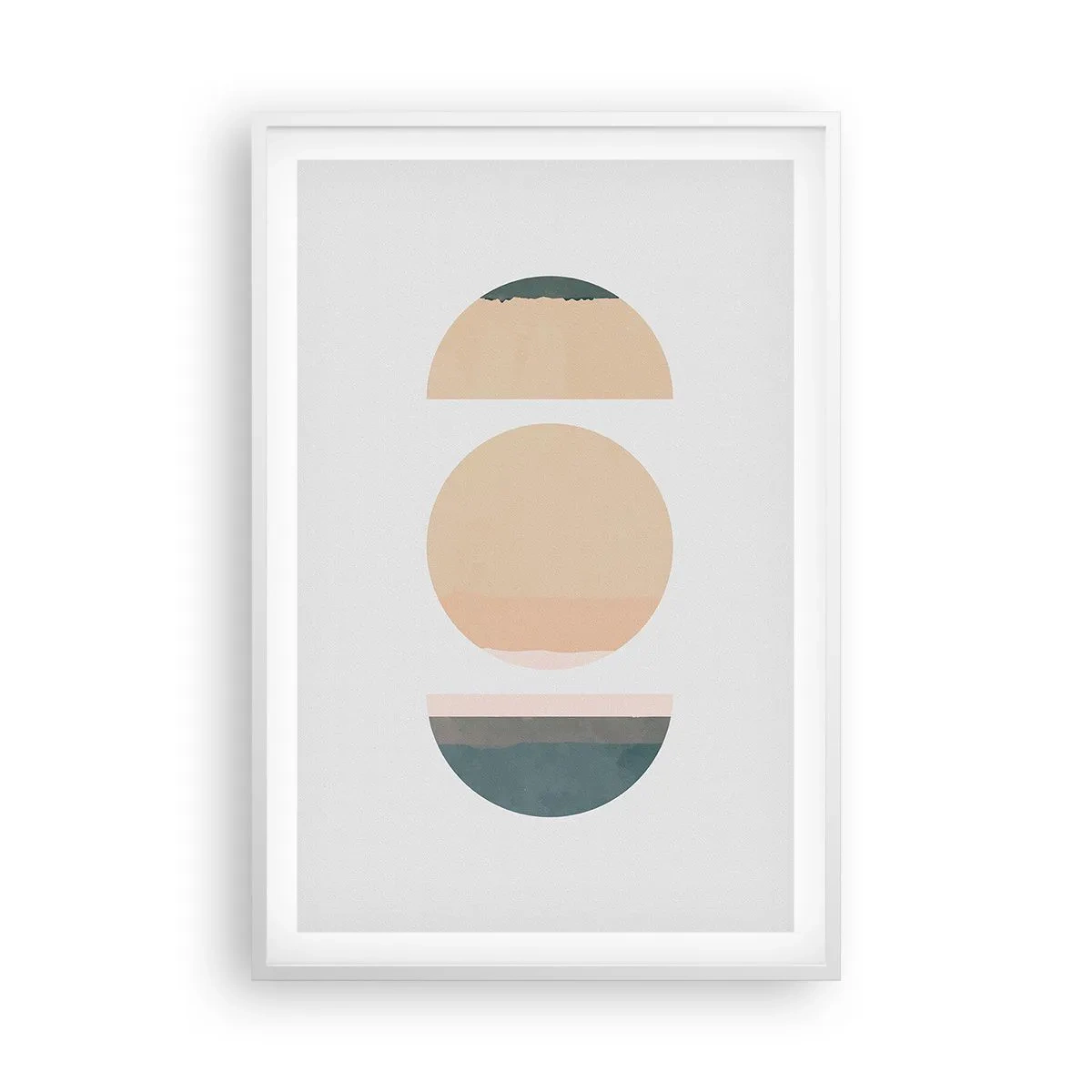 Poster in einem weißen Rahmen - Ein Rad hinter dem anderen… - 61x91 cm