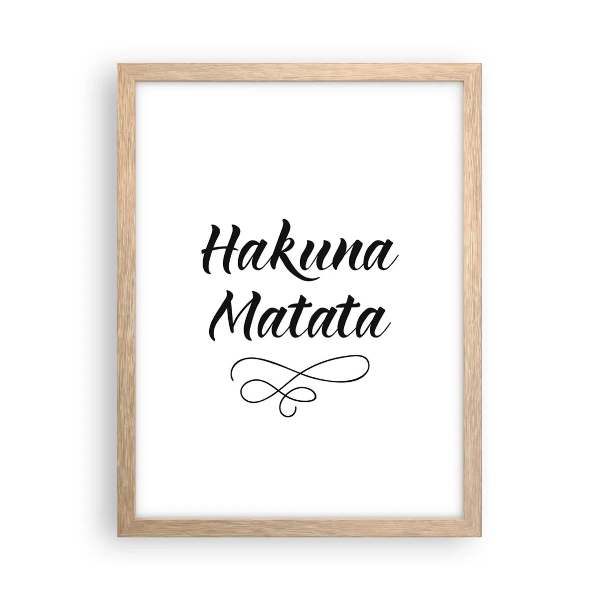 Poster in einem Rahmen aus heller Eiche - Bester Ratschlag - 30x40 cm