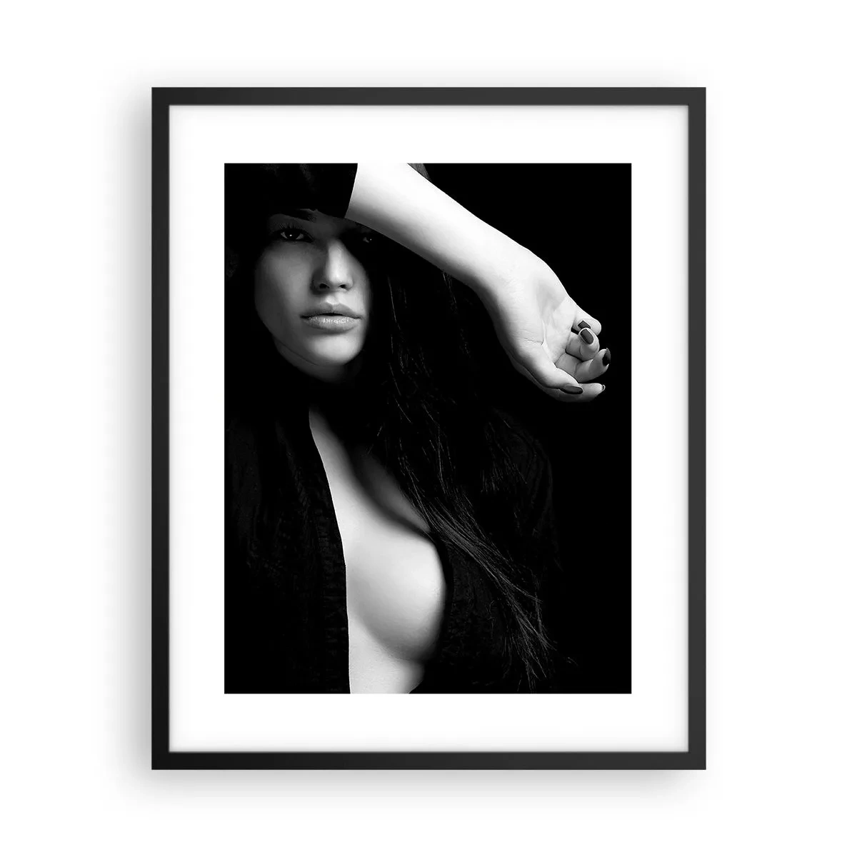 Poster in einem schwarzem Rahmen - Schule der Verführung - 40x50 cm