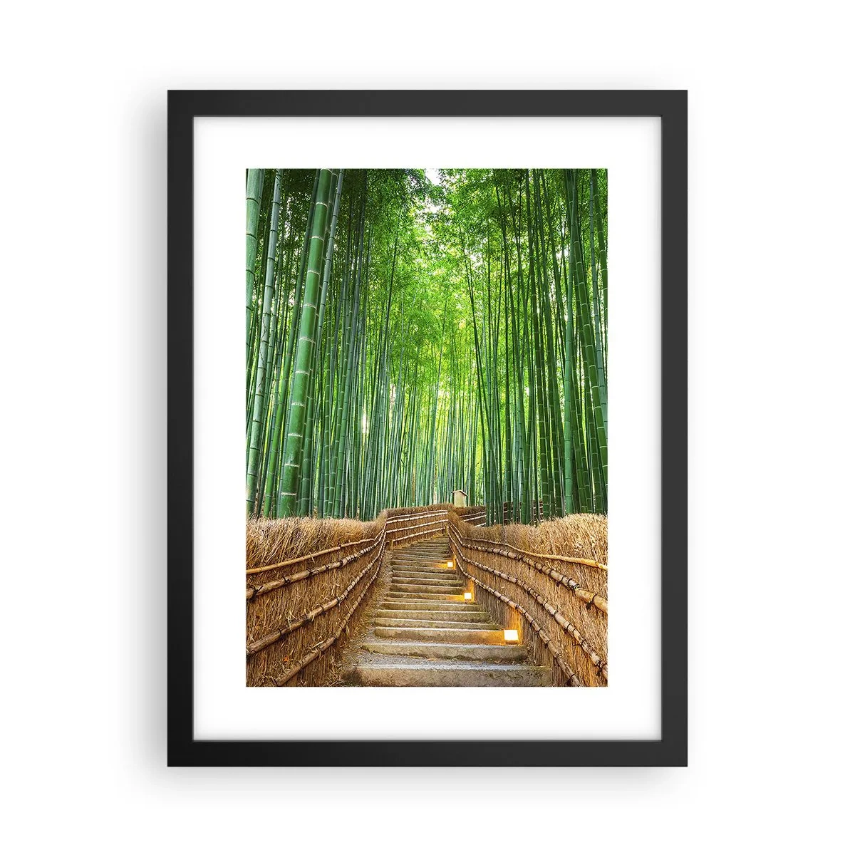 Poster in einem schwarzem Rahmen - Die Essenz der asiatischen Natur - 30x40 cm