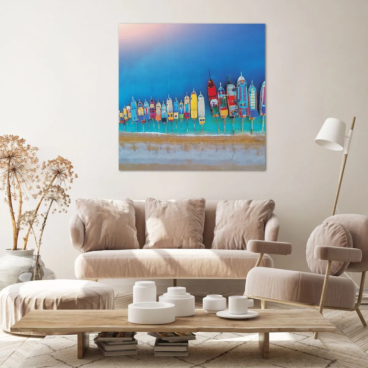 Bild auf Leinwand - Leinwandbild - Aus der Vogelperspektive - 60x60 cm