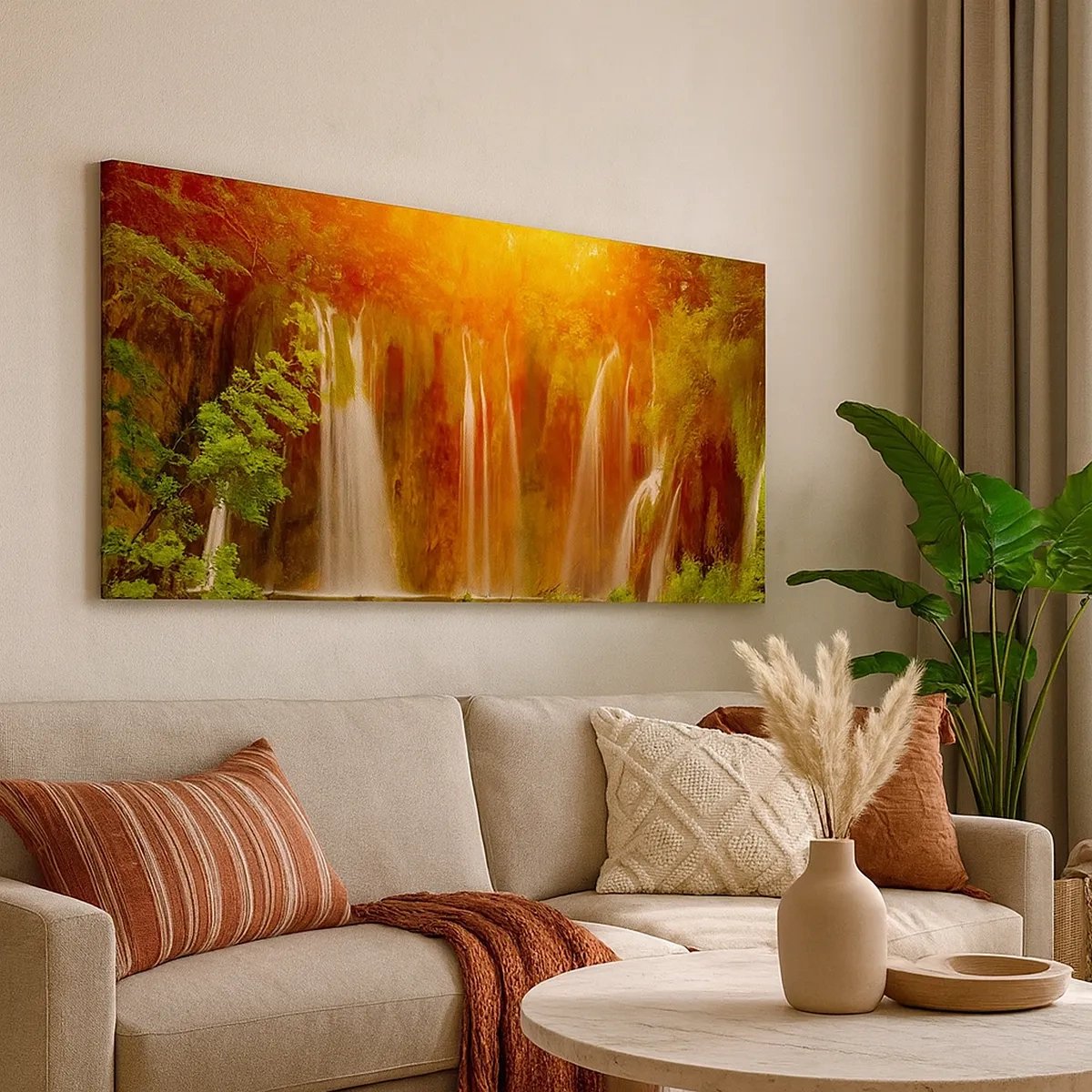 Bild auf Leinwand - Leinwandbild - In der Sonne und im Schatten - 30x30 cm