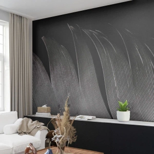 Fototapete Premium Sand - Stift – ein wunderbares Design - Stift, Minimalismus, Leichtigkeit - 200x140 cm