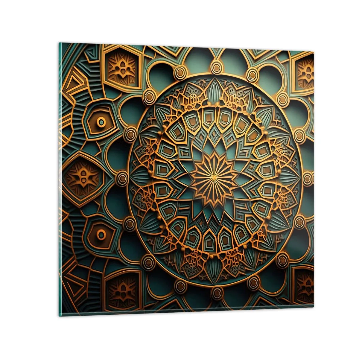 Glasbild - Bild auf glas - In arabischer Atmosphäre - 60x60 cm